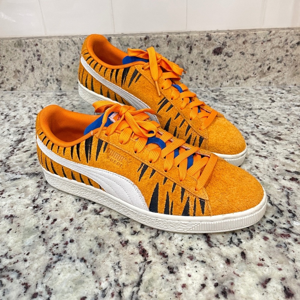 Puma Suede Kellogg's Frosted Flakes Tony the Tiger Orange Sneakers Men's 9.5